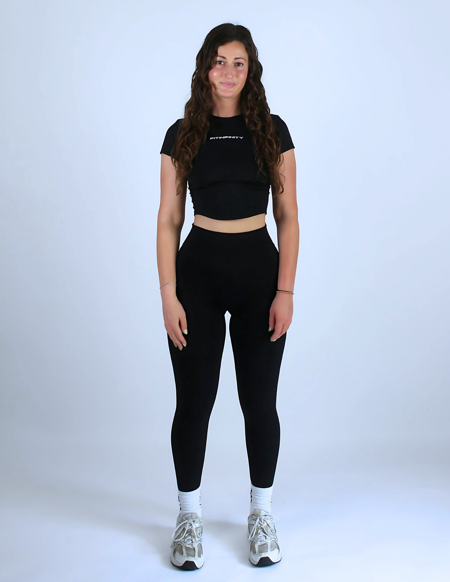 FitInfinity Short-Sleeved Crop Top